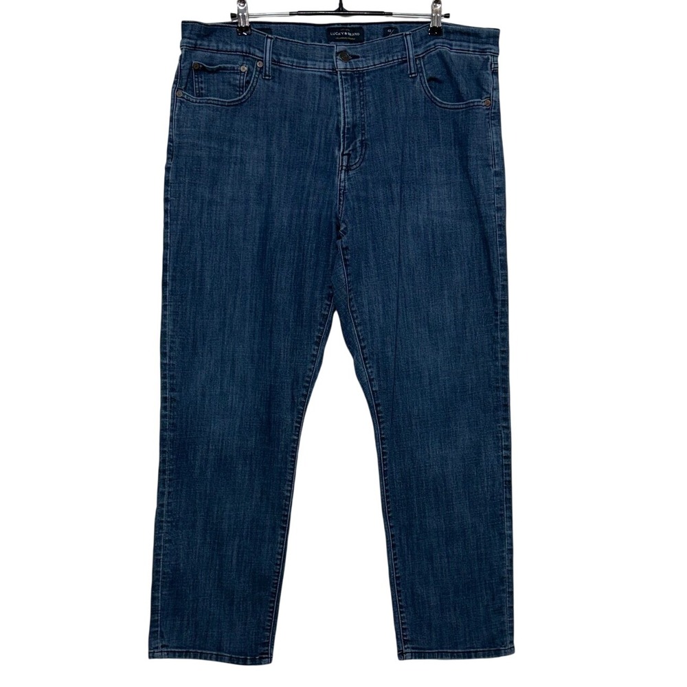Lucky Brand Jeans Mens 42X32 Blue 221 Straight Leg Medium Wash Casual 7M12822